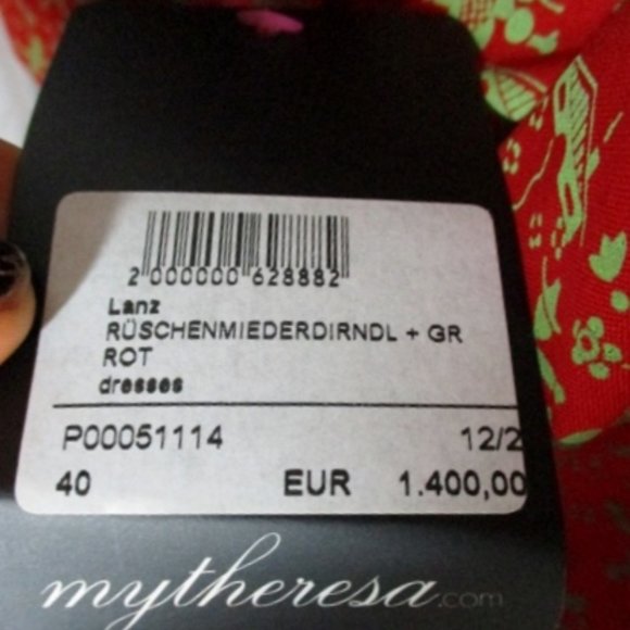 NWT NEW ORIGINAL LANZ AUSTRIA Dress Costume - Picture 4 of 13